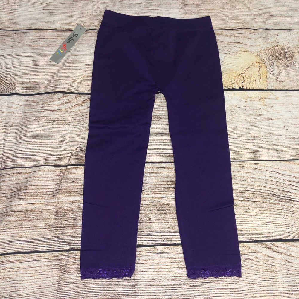 4/$20 Soho Kids Stretch Lace Hem Leggings 7/16